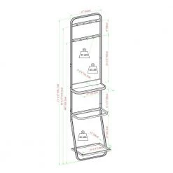 Dark Walnut Metal and Wood Hall Trees with Removable Umbrella Tray by Welwick Designs 9 Dark Walnut Metal and Wood Hall Trees with Removable Umbrella Tray by Welwick Designs -Deals Welwick Designs Store dark walnut welwick designs hall trees hd8838 40 1000