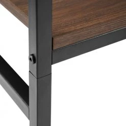 33 in. Dark Walnut Wood and Metal Ladder Desk with Cubbies by Welwick Designs -Deals Welwick Designs Store dark walnut welwick designs ladder desks hd8680 1d 1000