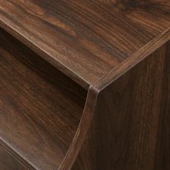 22 in W. 2-Drawer Dark Walnut Wood and Metal Nightstand with Mountable USB Port by Welwick Designs -Deals Welwick Designs Store dark walnut welwick designs nightstands hd8769 66 1000