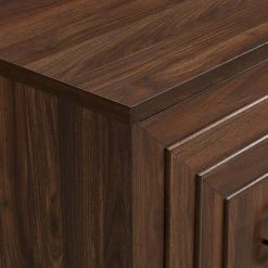 52 in. Dark Walnut Sliding Door Sideboard by Welwick Designs -Deals Welwick Designs Store dark walnut welwick designs sideboards buffet tables hd8536 1d 1000