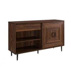 52 in. Dark Walnut Sliding Door Sideboard by Welwick Designs -Deals Welwick Designs Store dark walnut welwick designs sideboards buffet tables hd8536 66 1000