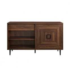 52 in. Dark Walnut Sliding Door Sideboard by Welwick Designs -Deals Welwick Designs Store dark walnut welwick designs sideboards buffet tables hd8536 77 1000