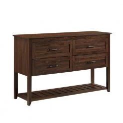 Dark Walnut Wood Transitional Buffet with 4-Drawers by Welwick Designs -Deals Welwick Designs Store dark walnut welwick designs sideboards buffet tables hd9228 77 1000
