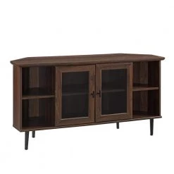 48 in. Dark Walnut Composite Corner TV Stand Fits TVs Up to 52 in. with Storage Doors by Welwick Designs 13 48 in. Dark Walnut Composite Corner TV Stand Fits TVs Up to 52 in. with Storage Doors by Welwick Designs -Deals Welwick Designs Store dark walnut welwick designs tv stands hd8171 1d 1000