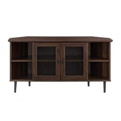 48 in. Dark Walnut Composite Corner TV Stand Fits TVs Up to 52 in. with Storage Doors by Welwick Designs 15 48 in. Dark Walnut Composite Corner TV Stand Fits TVs Up to 52 in. with Storage Doors by Welwick Designs -Deals Welwick Designs Store dark walnut welwick designs tv stands hd8171 77 1000