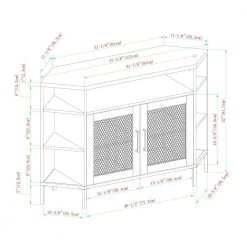 48 in. Dark Walnut Composite Corner TV Stand Fits TVs Up to 52 in. with Storage Doors by Welwick Designs 11 48 in. Dark Walnut Composite Corner TV Stand Fits TVs Up to 52 in. with Storage Doors by Welwick Designs -Deals Welwick Designs Store dark walnut welwick designs tv stands hd8188 40 1000