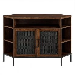 48 in. Dark Walnut Composite Corner TV Stand Fits TVs Up to 52 in. with Storage Doors by Welwick Designs 15 48 in. Dark Walnut Composite Corner TV Stand Fits TVs Up to 52 in. with Storage Doors by Welwick Designs -Deals Welwick Designs Store dark walnut welwick designs tv stands hd8188 77 1000