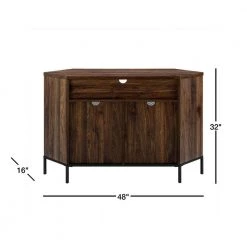 48 in. Dark Walnut Composite Corner TV Stand Fits TVs Up to 52 in. with Storage Doors by Welwick Designs 16 48 in. Dark Walnut Composite Corner TV Stand Fits TVs Up to 52 in. with Storage Doors by Welwick Designs -Deals Welwick Designs Store dark walnut welwick designs tv stands hd8188 c3 1000