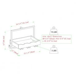 3-Bottle Dark Walnut Wood and Metal Wall Mounted Wine Bottle and Stemware Rack by Welwick Designs -Deals Welwick Designs Store dark walnut welwick designs wine racks hd8668 76 1000