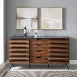 Ebony and Dark Walnut Wood Sideboard with Sliding Slatted Doors by Welwick Designs 17 Ebony and Dark Walnut Wood Sideboard with Sliding Slatted Doors by Welwick Designs -Deals Welwick Designs Store ebony dark walnut welwick designs sideboards buffet tables hd8664 31 1000