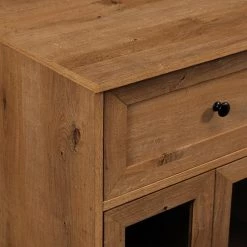 English Oak Wood and Glass Classic Bar Cabinet with Bottle Storage by Welwick Designs -Deals Welwick Designs Store english oak welwick designs bar cabinets hd9320 1d 1000