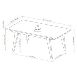 43 in. English Ash Rectangle Wood Scandinavian Coffee Table by Welwick Designs 18 43 in. English Ash Rectangle Wood Scandinavian Coffee Table by Welwick Designs -Deals Welwick Designs Store english oak welwick designs coffee tables hd9446 1f 1000