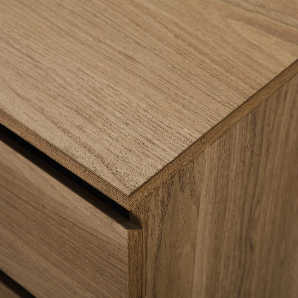 20" 2-Drawer Urban Side Table - English Oak by Welwick Designs 4 20" 2-Drawer Urban Side Table - English Oak by Welwick Designs - Image 4