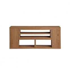 55-78 in. English Oak Wood Modern Adjustable TV Stand for TVs Up to 82 in. by Welwick Designs 19 55-78 in. English Oak Wood Modern Adjustable TV Stand for TVs Up to 82 in. by Welwick Designs -Deals Welwick Designs Store english oak welwick designs tv stands hd9377 66 1000