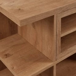 55-78 in. English Oak Wood Modern Adjustable TV Stand for TVs Up to 82 in. by Welwick Designs 25 55-78 in. English Oak Wood Modern Adjustable TV Stand for TVs Up to 82 in. by Welwick Designs -Deals Welwick Designs Store english oak welwick designs tv stands hd9377 fa 1000