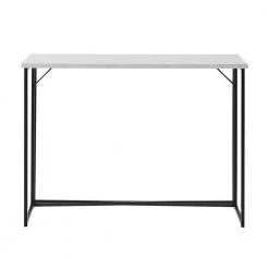 Rectangle 42 in. Faux White Marble Wood and Metal Modern Y-Leg Writing Desk by Welwick Designs -Deals Welwick Designs Store faux white marble welwick designs writing desks hd8986 66 1000