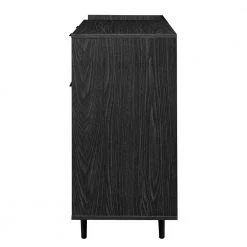 Graphite Wood Modern Bar Storage Cabinet with Reversible Bottle Shelves by Welwick Designs -Deals Welwick Designs Store graphite welwick designs sideboards buffet tables hd9373 4f 1000