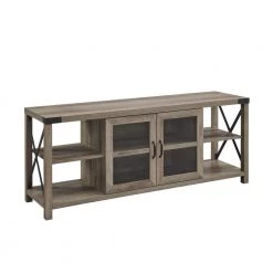 60 in. Gray Wash Composite TV Stand (Max tv size 68 in.) by Welwick Designs -Deals Welwick Designs Store gray wash welwick designs tv stands hd8349 c3 1000
