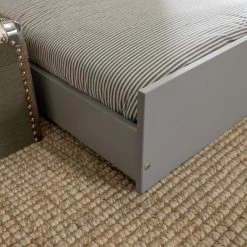 Solid Wood Twin over Twin Bunk Bed + Storage/Trundle Bed - Grey by Welwick Designs -Deals Welwick Designs Store gray welwick designs bunk beds hd8445 4f 1000