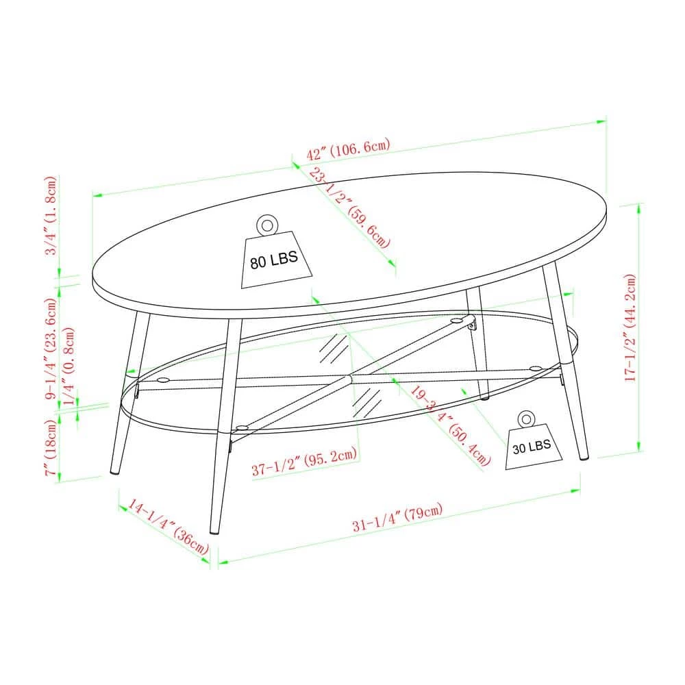 42 in. Grey Faux Marble Wood and Gold Metal Glam Oval Coffee Table with Lower Glass Shelf by Welwick Designs 3 42 in. Grey Faux Marble Wood and Gold Metal Glam Oval Coffee Table with Lower Glass Shelf by Welwick Designs - Image 3