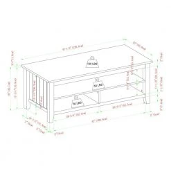 48 in. Grey Wash Transitional Rectangle Wood Coffee Table with Shelf by Welwick Designs 8 48 in. Grey Wash Transitional Rectangle Wood Coffee Table with Shelf by Welwick Designs -Deals Welwick Designs Store grey wash welwick designs coffee tables hd9288 40 1000