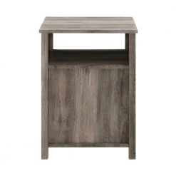 Grey Wash Modern End Table With Open Shelf and 1-Door by Welwick Designs -Deals Welwick Designs Store grey wash welwick designs end side tables hd8185 77 1000