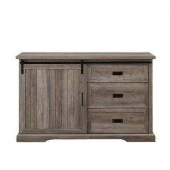 Grey Wash Wood Sideboard with Sliding Grooved Door by Welwick Designs -Deals Welwick Designs Store grey wash welwick designs sideboards buffet tables hd8661 77 1000
