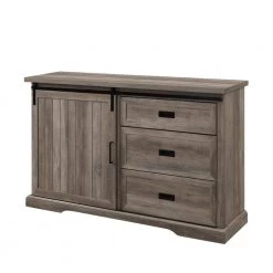 Grey Wash Wood Sideboard with Sliding Grooved Door by Welwick Designs -Deals Welwick Designs Store grey wash welwick designs sideboards buffet tables hd8661 a0 1000