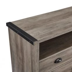 52 in. Grey Wash Composite TV Stand Fits TVs Up to 56 in. with Storage Doors by Welwick Designs -Deals Welwick Designs Store grey wash welwick designs tv stands hd8167 a0 1000