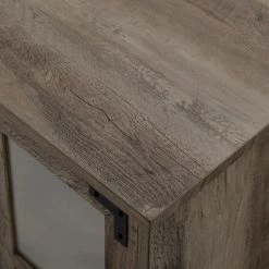 60 in. Gray Wash Composite TV Stand Fits TVs Up to 65 in. with Electric Fireplace by Welwick Designs -Deals Welwick Designs Store grey wash welwick designs tv stands hd8387 a0 1000