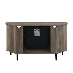 48 in. Grey Wash Wood Corner TV Stand Fits TVs up to 55 in. with Fireplace Insert by Welwick Designs 13 48 in. Grey Wash Wood Corner TV Stand Fits TVs up to 55 in. with Fireplace Insert by Welwick Designs -Deals Welwick Designs Store grey wash welwick designs tv stands hd8707 66 1000