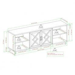 70 in. Grey Wash Wood Transitional 2-Door Helix TV Stand Fits TVs up to 80 in. by Welwick Designs -Deals Welwick Designs Store grey wash welwick designs tv stands hd9136 40 1000