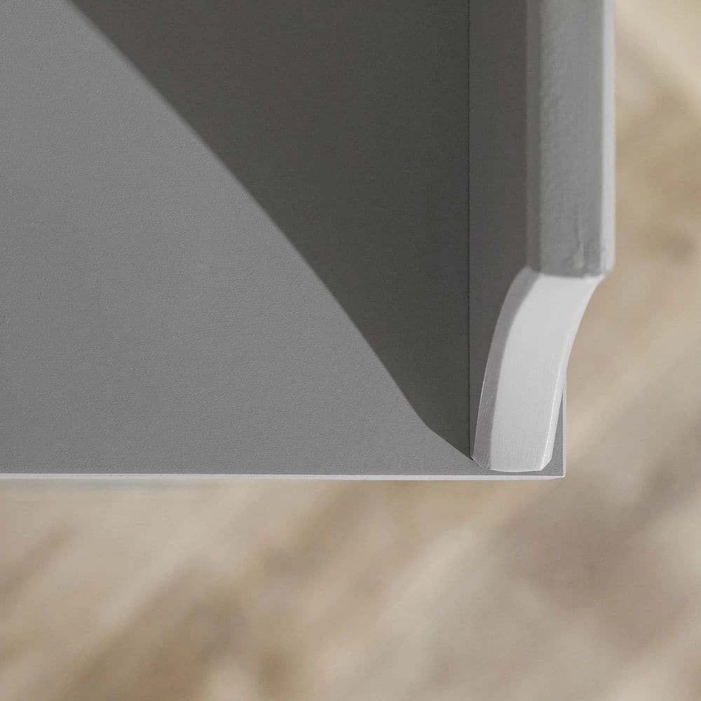 6-Drawer Grey Solid Wood Traditional Dresser by Welwick Designs 4 6-Drawer Grey Solid Wood Traditional Dresser by Welwick Designs - Image 4