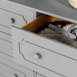 6-Drawer Grey Solid Wood Traditional Dresser by Welwick Designs 25 6-Drawer Grey Solid Wood Traditional Dresser by Welwick Designs -Deals Welwick Designs Store grey welwick designs dressers hd9403 fa 1000