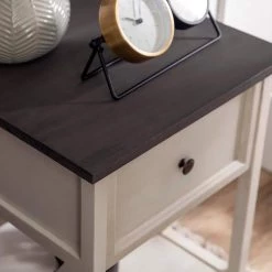 Grey and White Wash Solid Wood Table Set (3-Piece) by Welwick Designs -Deals Welwick Designs Store grey white wash welwick designs coffee tables hd8689 44 1000