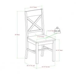 6-Piece Meridian Mahogany/Black Farmhouse Dining Set Seats 6 by Welwick Designs 24 6-Piece Meridian Mahogany/Black Farmhouse Dining Set Seats 6 by Welwick Designs -Deals Welwick Designs Store mahogany black welwick designs dining room sets hd9425 76 1000