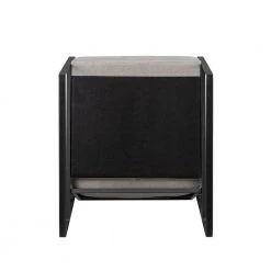 Mushroom Fabric and Metal Urban Modern Lounge Chair by Welwick Designs -Deals Welwick Designs Store mushroom black welwick designs accent chairs hd9461 1d 1000