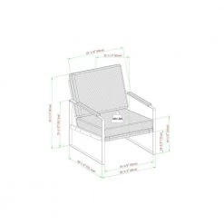 Mushroom Fabric and Metal Urban Modern Lounge Chair by Welwick Designs -Deals Welwick Designs Store mushroom black welwick designs accent chairs hd9461 1f 1000