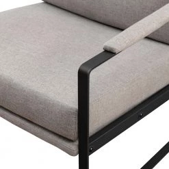 Mushroom Fabric and Metal Urban Modern Lounge Chair by Welwick Designs -Deals Welwick Designs Store mushroom black welwick designs accent chairs hd9461 4f 1000