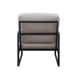 Mushroom Fabric and Metal Urban Modern Lounge Chair by Welwick Designs -Deals Welwick Designs Store mushroom black welwick designs accent chairs hd9461 66 1000