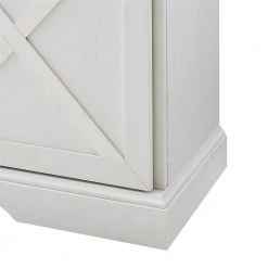 70 in. Reclaimed Barnwood and Brushed White Wood and Metal TV Stand with Sliding X Barn Doors (Max tv size 80 in.) by Welwick Designs -Deals Welwick Designs Store reclaimed barnwood brushed white welwick designs tv stands hd8723 a0 1000