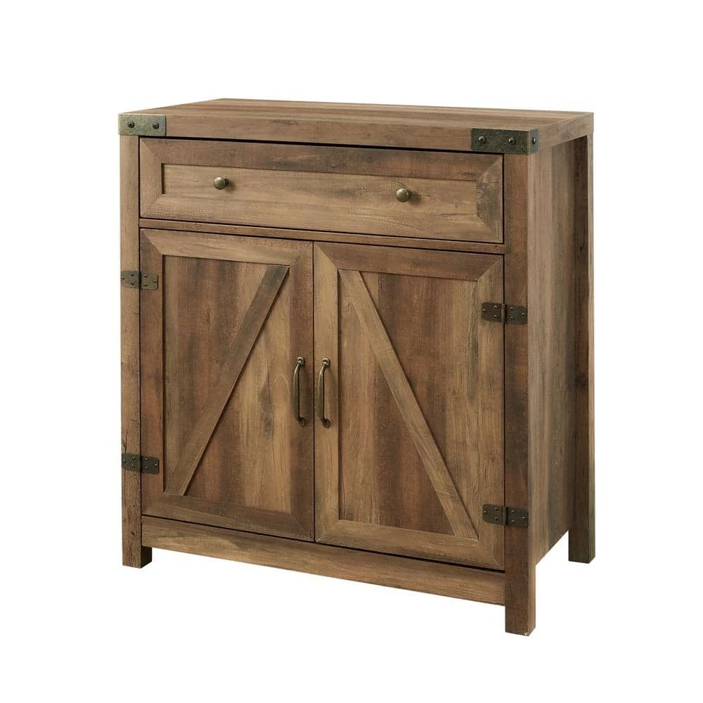 Barnwood Collection 30 in. Barnwood Accent Cabinet with Barn Doors by Welwick Designs 4 Barnwood Collection 30 in. Barnwood Accent Cabinet with Barn Doors by Welwick Designs - Image 4