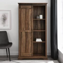 Reclaimed Barnwood and Metal Farmhouse Storage Cabinet with Grooved Sliding Door by Welwick Designs 17 Reclaimed Barnwood and Metal Farmhouse Storage Cabinet with Grooved Sliding Door by Welwick Designs -Deals Welwick Designs Store reclaimed barnwood welwick designs accent cabinets hd8972 31 1000