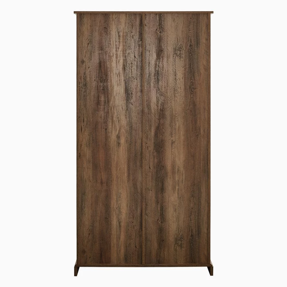 Reclaimed Barnwood and Metal Farmhouse Storage Cabinet with Grooved Sliding Door by Welwick Designs 8 Reclaimed Barnwood and Metal Farmhouse Storage Cabinet with Grooved Sliding Door by Welwick Designs - Image 8