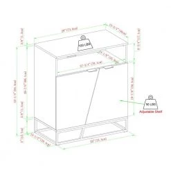 Reclaimed Barnwood and Metal Contemporary Asymmetrical 2-Door Accent Cabinet by Welwick Designs -Deals Welwick Designs Store reclaimed barnwood welwick designs accent cabinets hd9069 40 1000