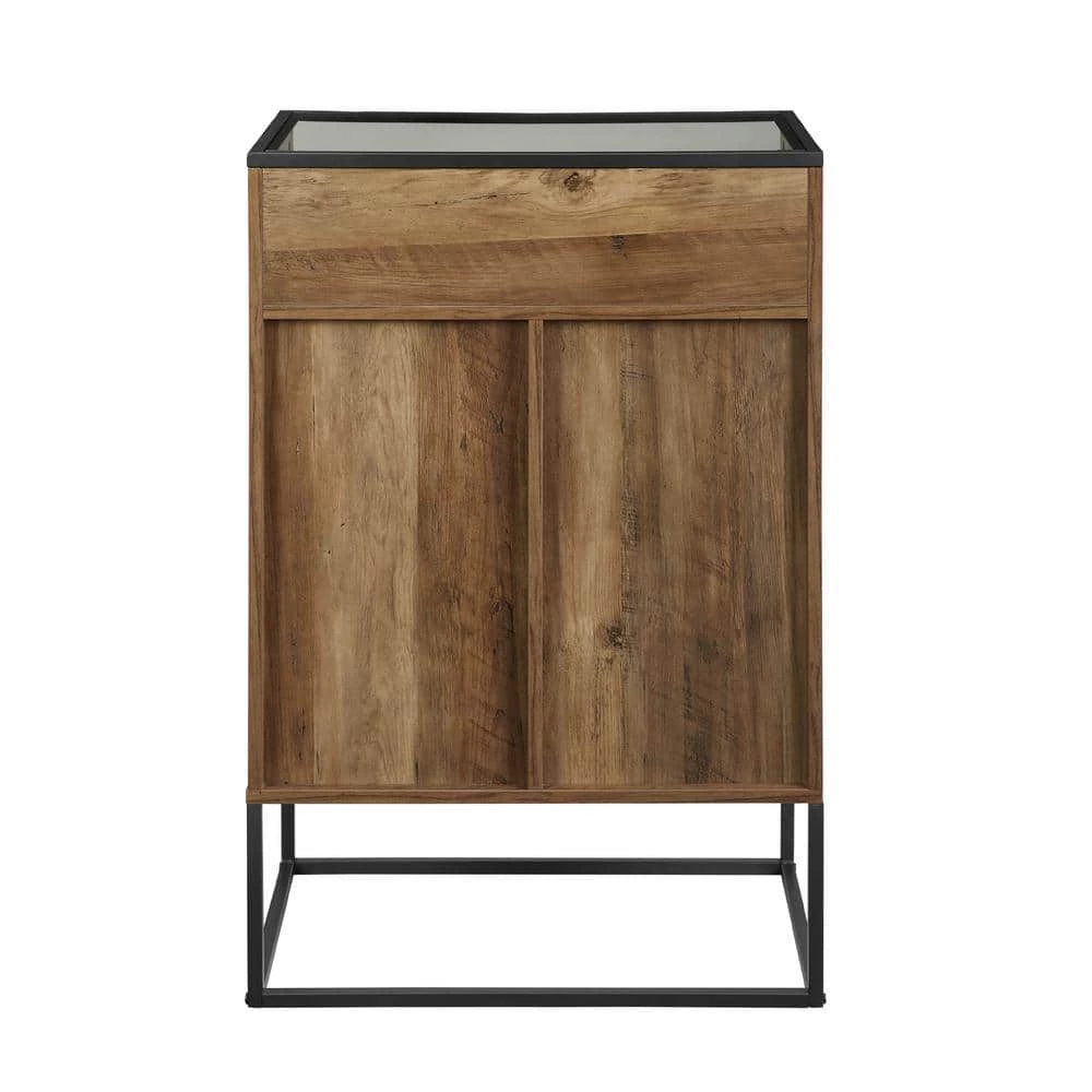 Reclaimed Barnwood Wood Bar Cabinet with Optional Wine Rack by Welwick Designs 5 Reclaimed Barnwood Wood Bar Cabinet with Optional Wine Rack by Welwick Designs - Image 5