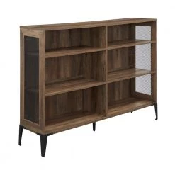 40.25 in. Reclaimed Barn Wood 6-shelf Standard Bookcase with Adjustable Shelves by Welwick Designs -Deals Welwick Designs Store reclaimed barnwood welwick designs bookcases bookshelves hd8292 a0 1000