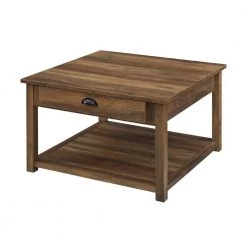 30 in. Reclaimed Barnwood Medium Square Wood Coffee Table with Drawers by Welwick Designs -Deals Welwick Designs Store reclaimed barnwood welwick designs coffee tables hd8614 66 1000