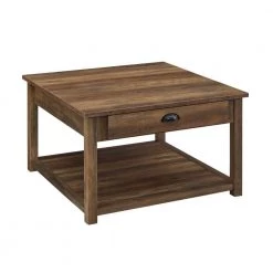 30 in. Reclaimed Barnwood Medium Square Wood Coffee Table with Drawers by Welwick Designs -Deals Welwick Designs Store reclaimed barnwood welwick designs coffee tables hd8614 a0 1000