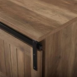 48 in. Reclaimed Barnwood Sliding Grooved Door Entry Bench by Welwick Designs -Deals Welwick Designs Store reclaimed barnwood welwick designs dining benches hd8407 1d 1000